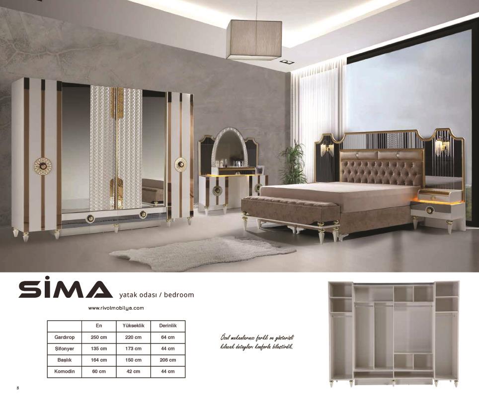 SİMA YATAK ODASI TAKIMI